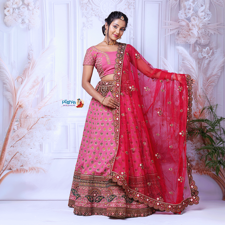 Pink Party ware Lehenga - Image 2