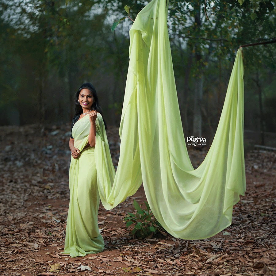 Light Green Long Saree