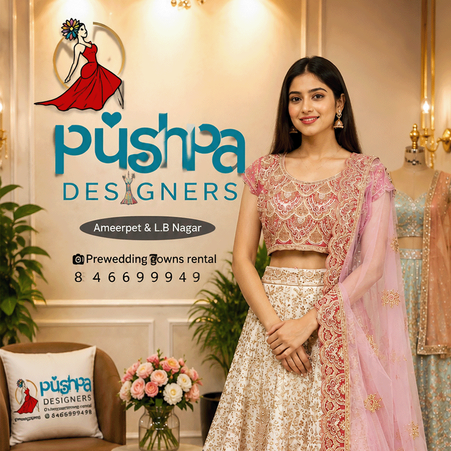 Baby Pink Designer Bridal Lehenga on Rent in Hyderabad