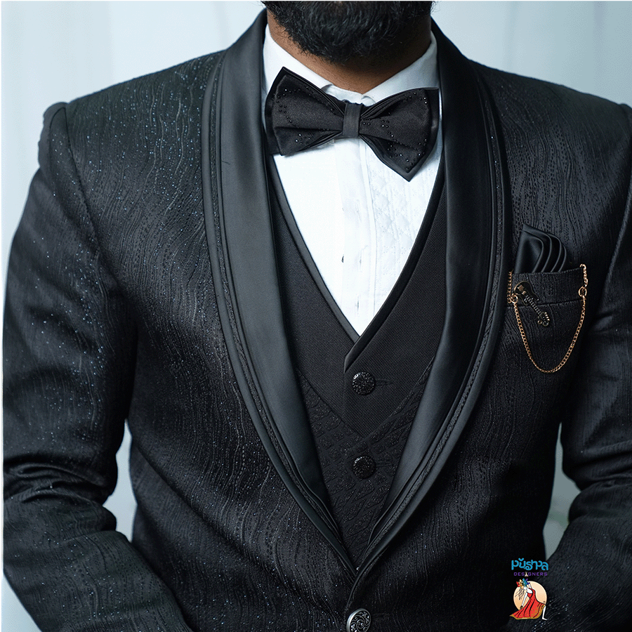 Black Shiny Suit - Image 3