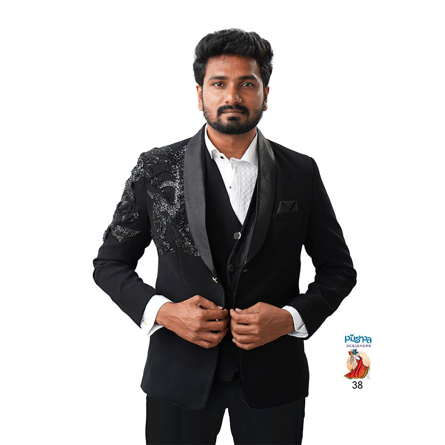 Black Designer suit - Image 2