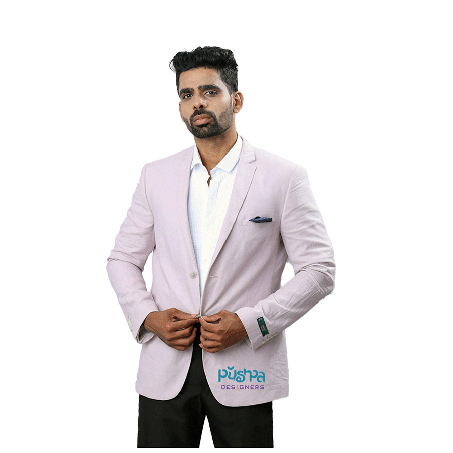 Baby Pink Plan Blazer