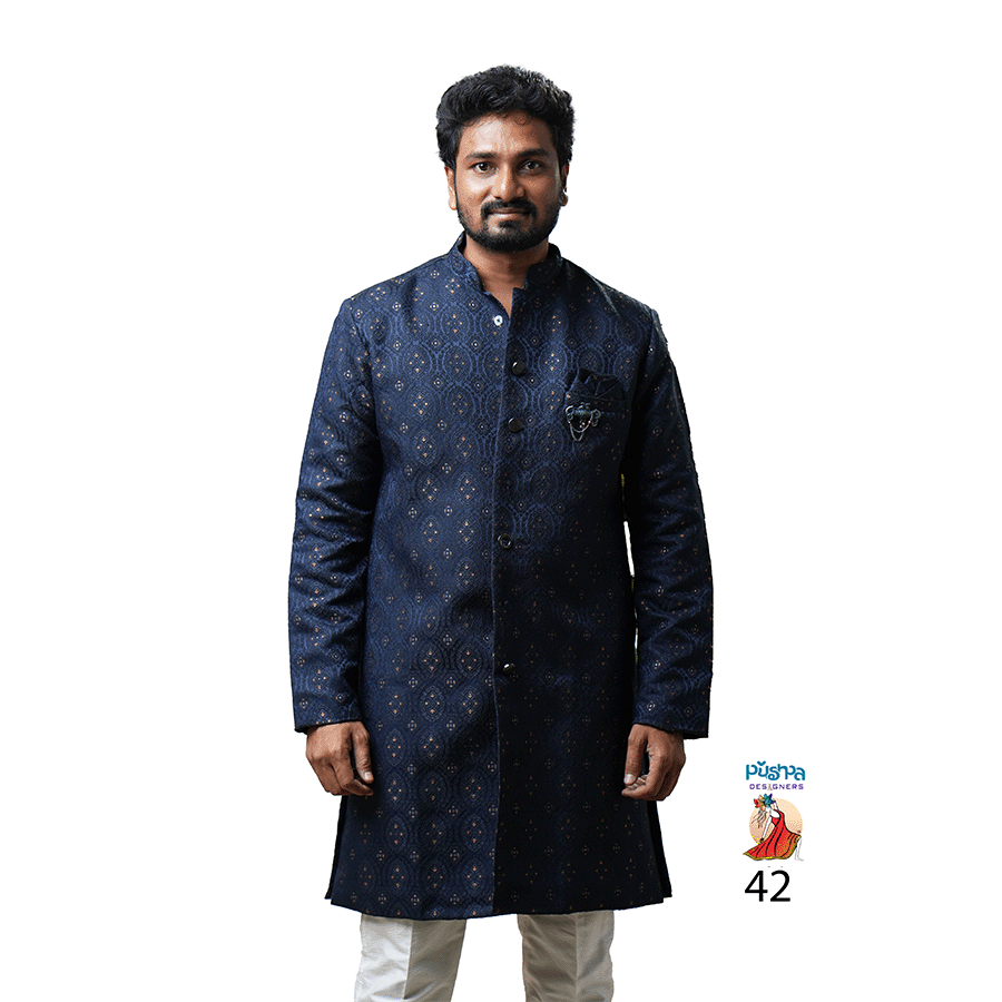 Navy Blue Designer Kurta