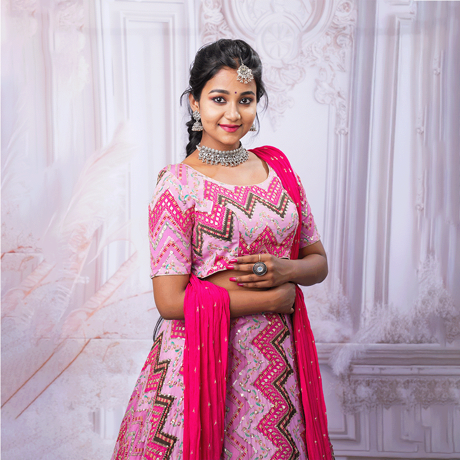 Multicolor Embroidered Lehenga - Image 2