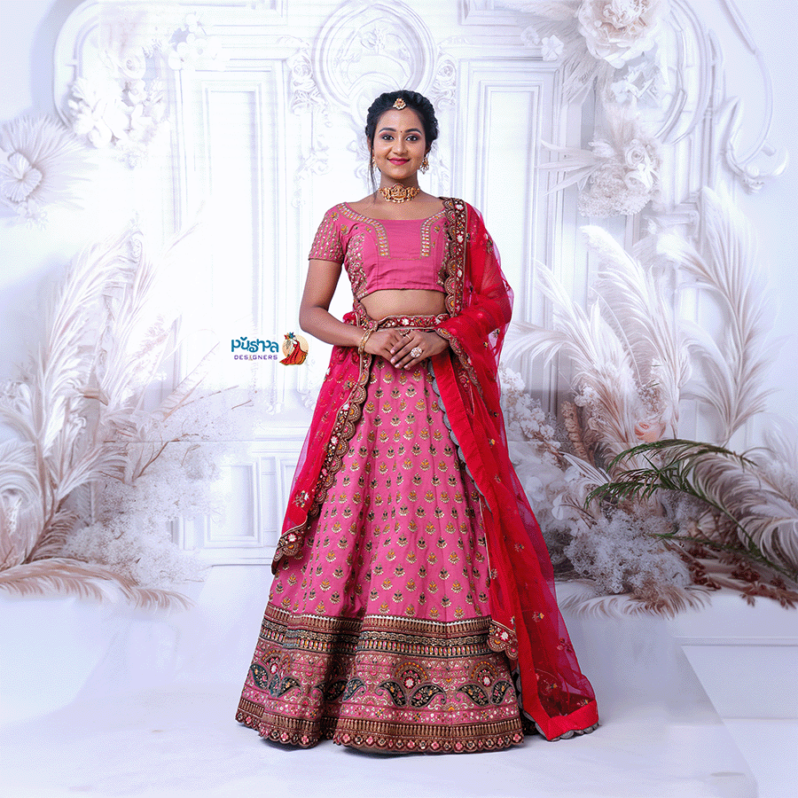 Pink Party ware Lehenga