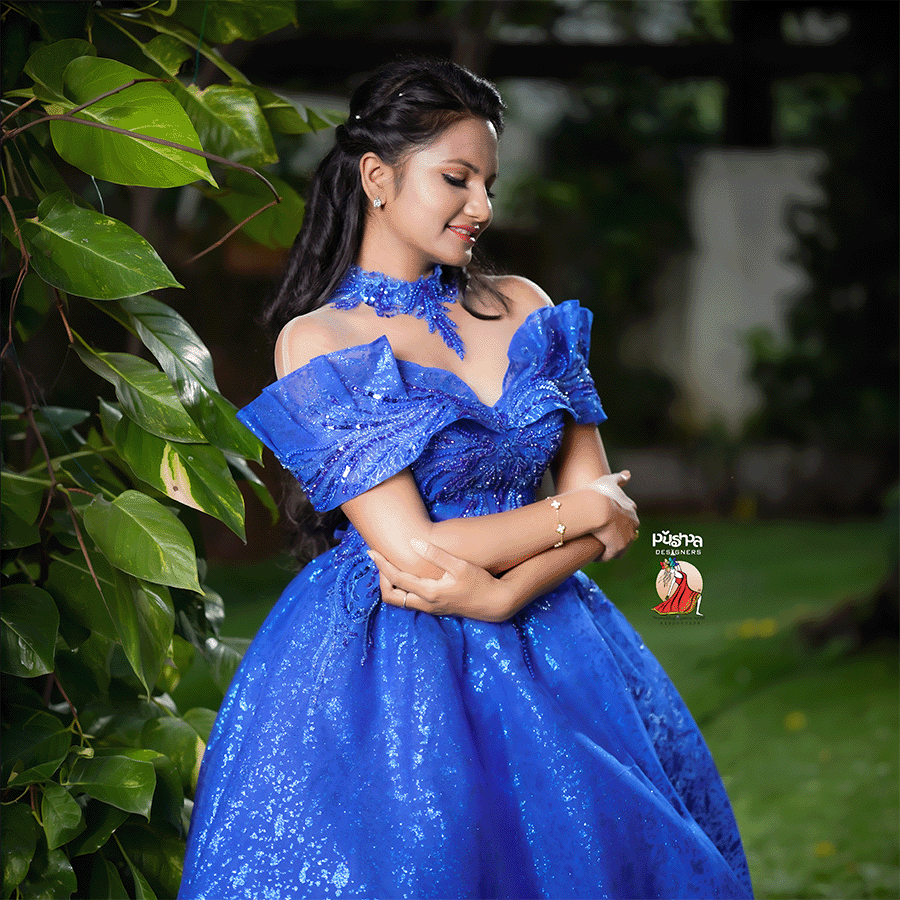 Royal Blue Princes Gown