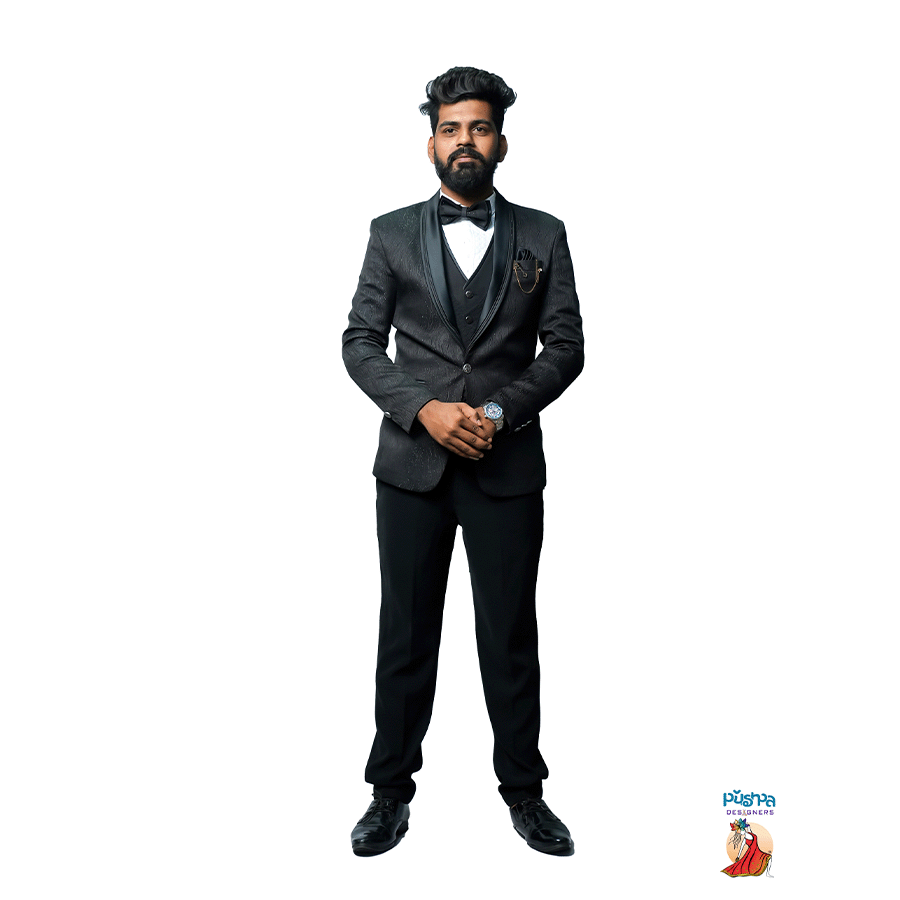 Black Shiny Suit - Image 2