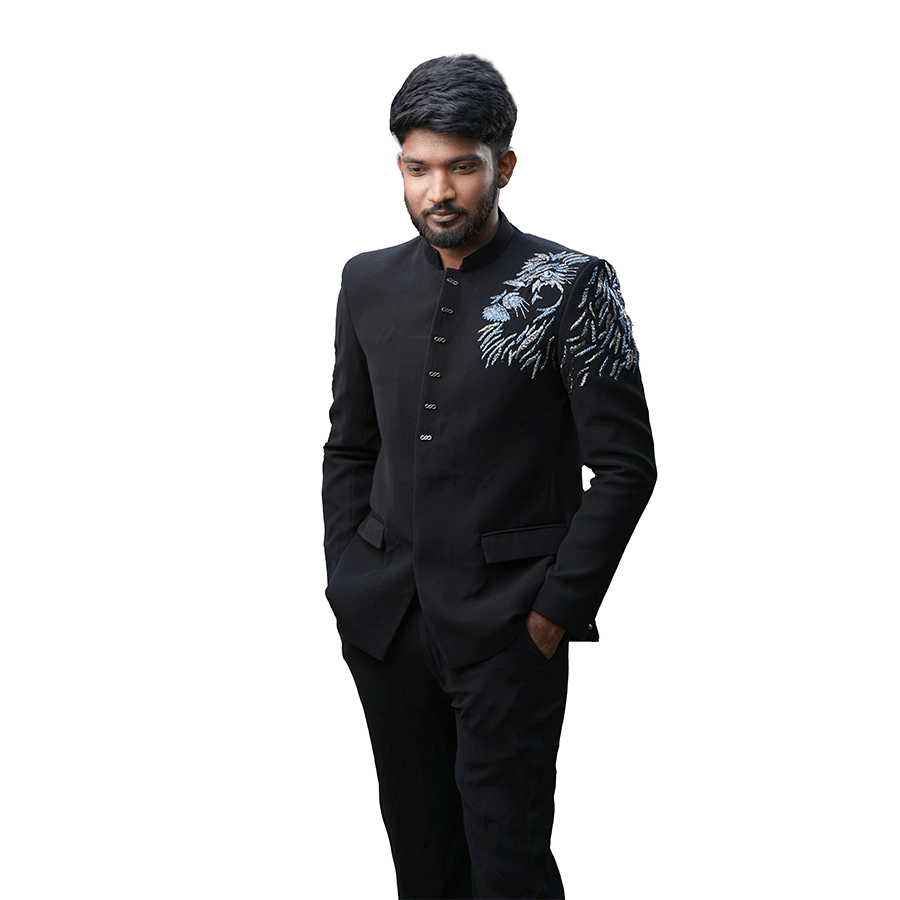 Black Lion Jodhpur Suit view 2