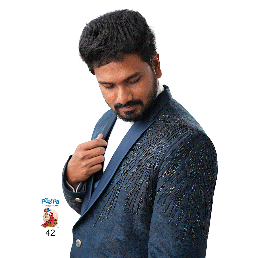 Blue Designer Suit - Image 2