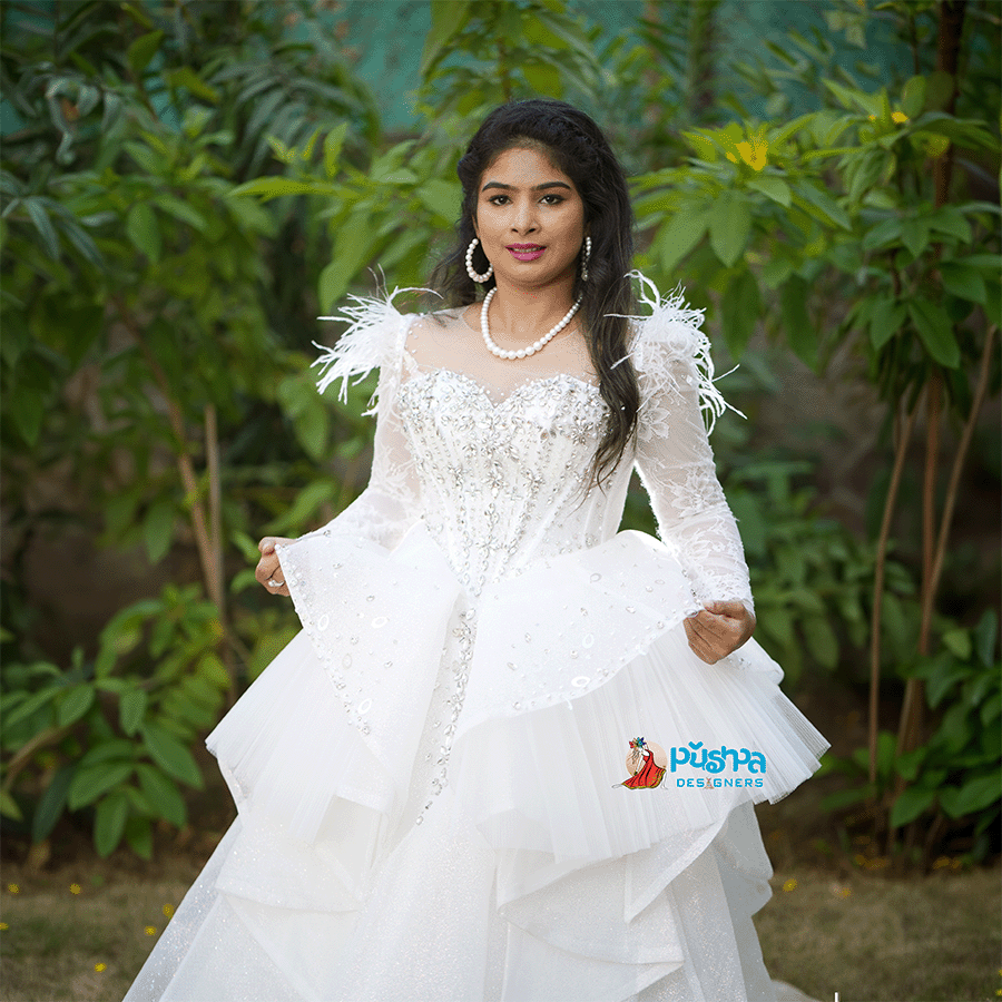 White Christian Gown view 2