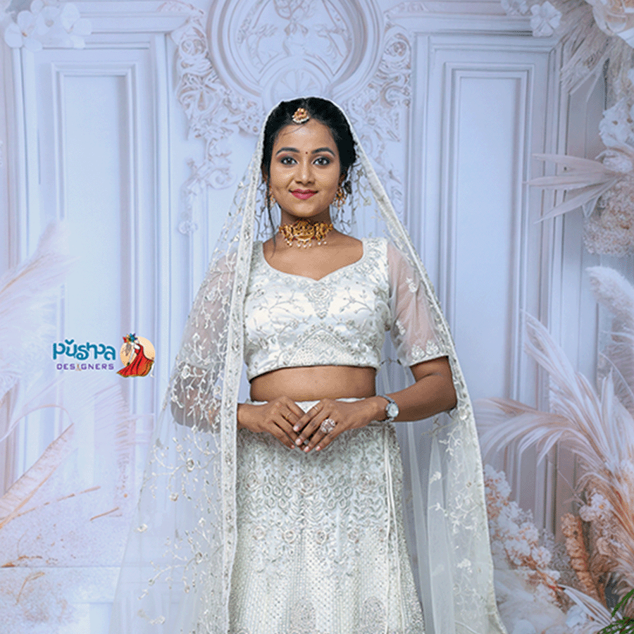 White Heavy Lehenga