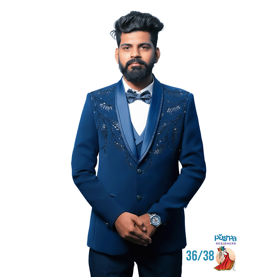 Blue Designer Suit - Image 2