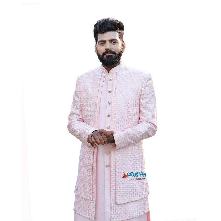 Baby Pink Indo-Western