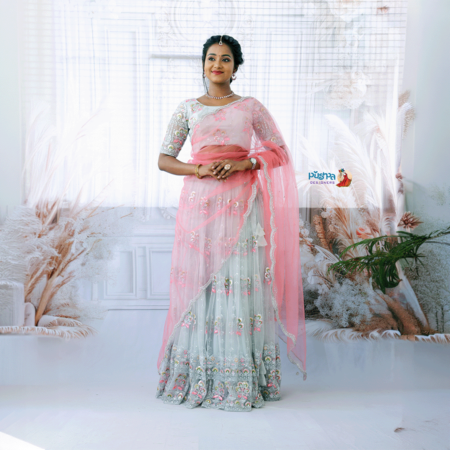 Yash Light Pink Lehenga - Image 2