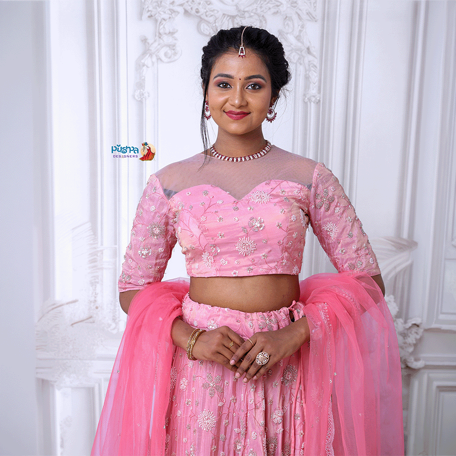Light Pink Lehenga - Image 2