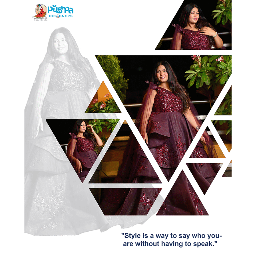 Wine Partyware Gown