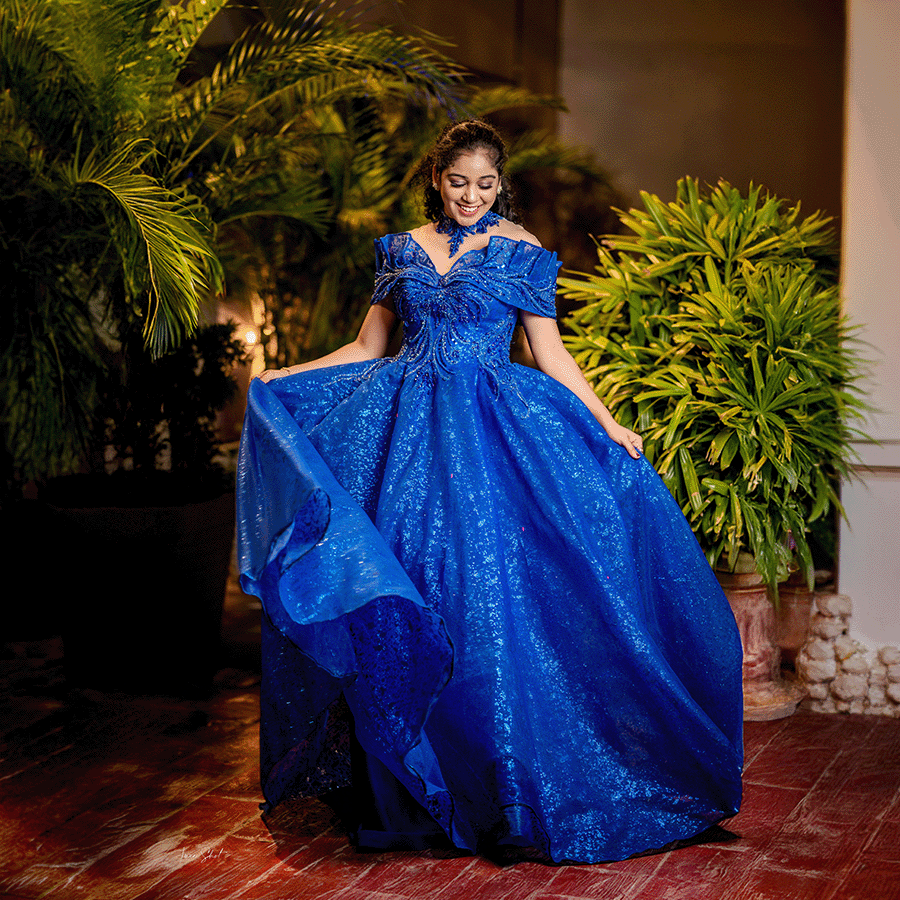 Royal Blue Princes Gown