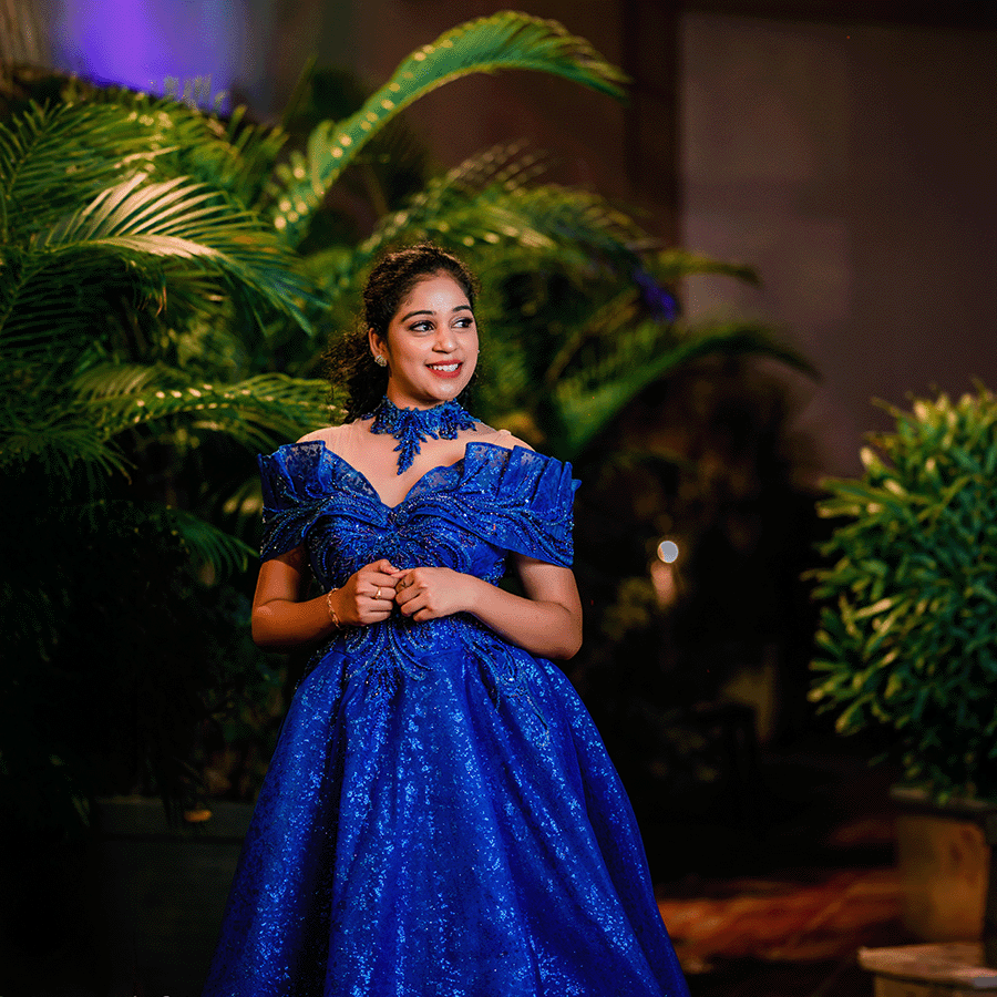 Royal Blue Princes Gown - Image 4